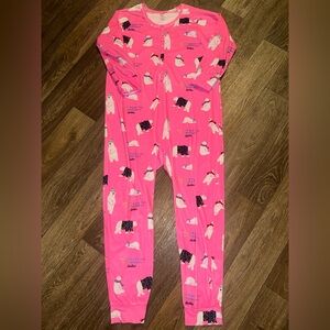 Justice Girls Don't Wake The Daydreamer Polar Bear Print Onesie Pajama
